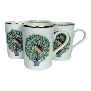 AVON 12 Days Of Christmas 4 PC Mug Set